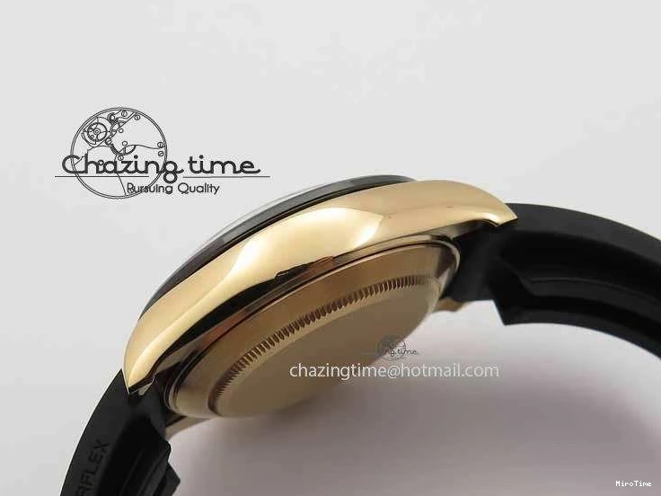 MiroTime 0316 RelaxedFit Daytona 116515 Noob 1:1 Best Edition Rose Gold Dial On Black Rubber Strap A7750(Free Extra Strap) 3740